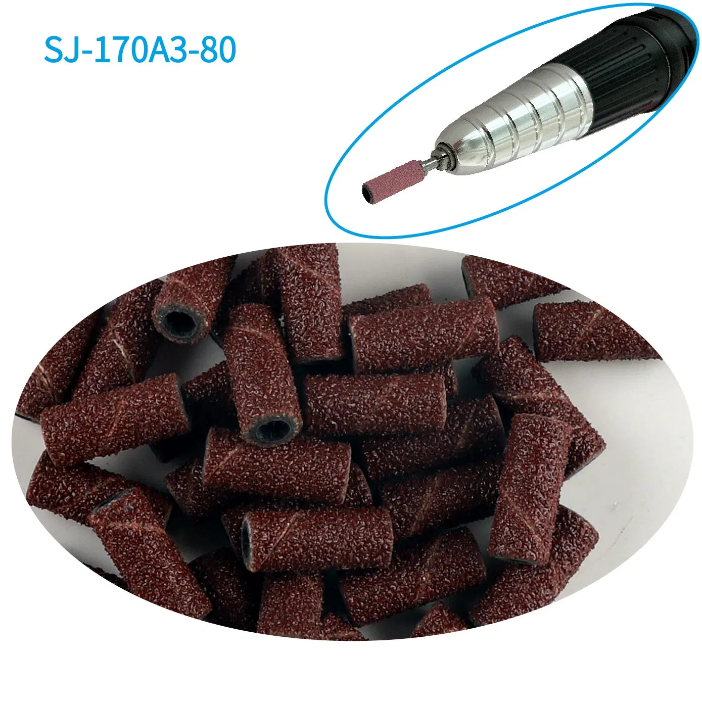 3mm Brown Abrasive New Small Mini Nail Sanding Band