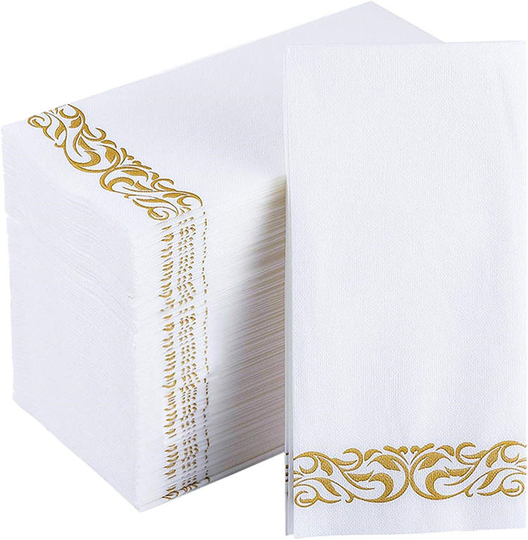Soft Absorbent Paper Guest Towels Decorative Bathroom Napkins Disposable Hand Towels Dinner Napkins