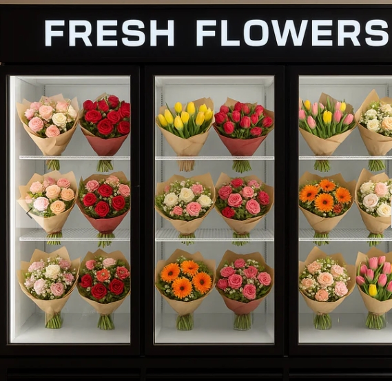 Металлический дисплейный шкаф для магазина