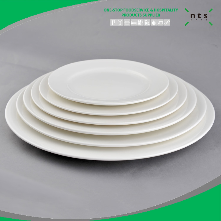 High-Quality Porcelain Dinner Plate Wholesale Ceramic Plate Restaurant, Hotel Dinner Plate