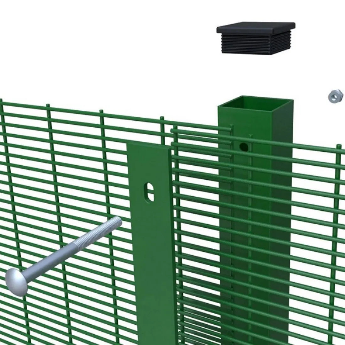 Reinforced 358 Security Fence Panel 4.0mm Wire HDG