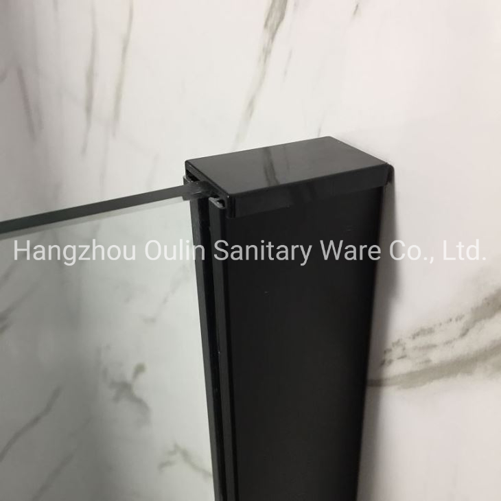 Black Pivot Shower Enclosure Reversible