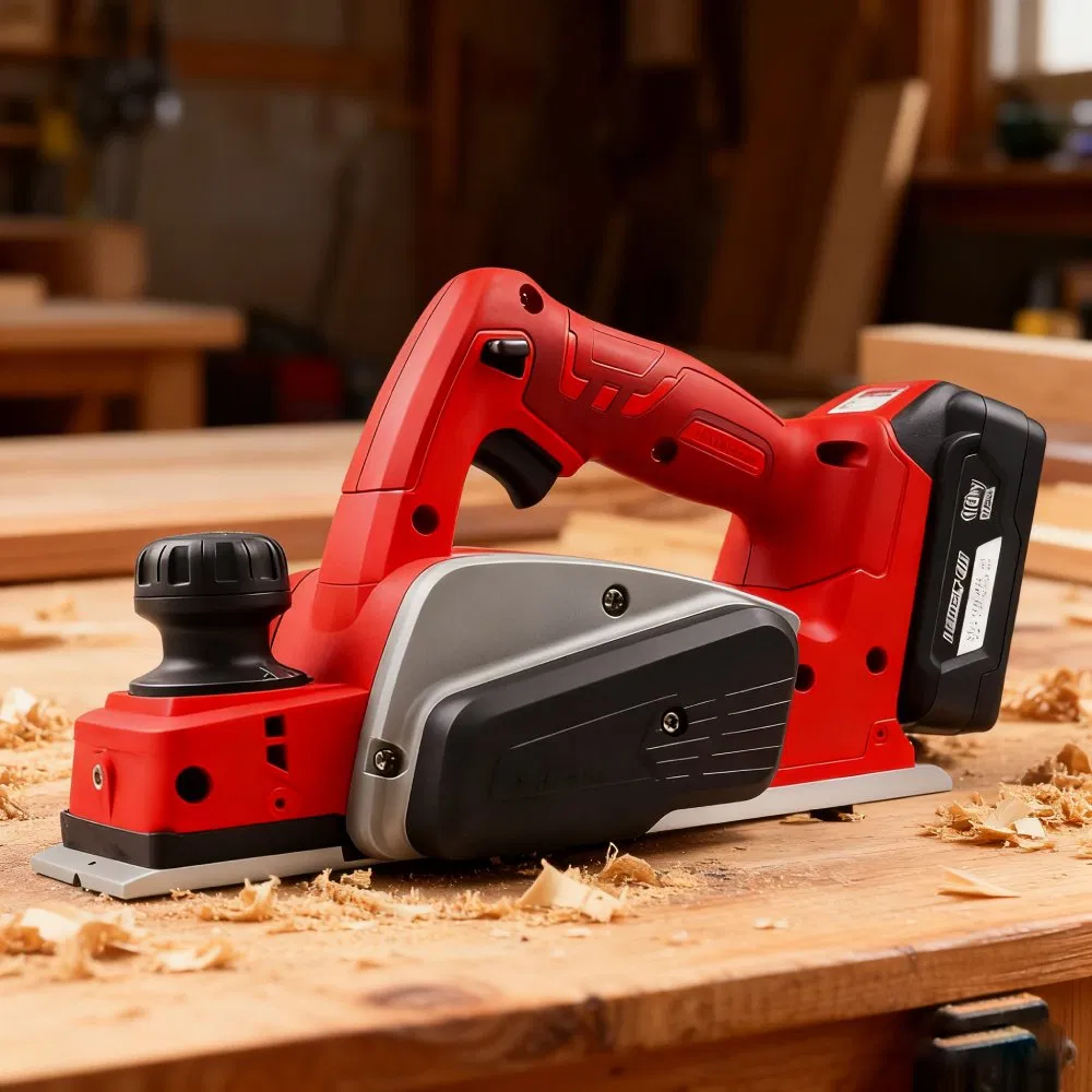 Аккумуляторный электрорубанок GLGW 21V для деревообработки