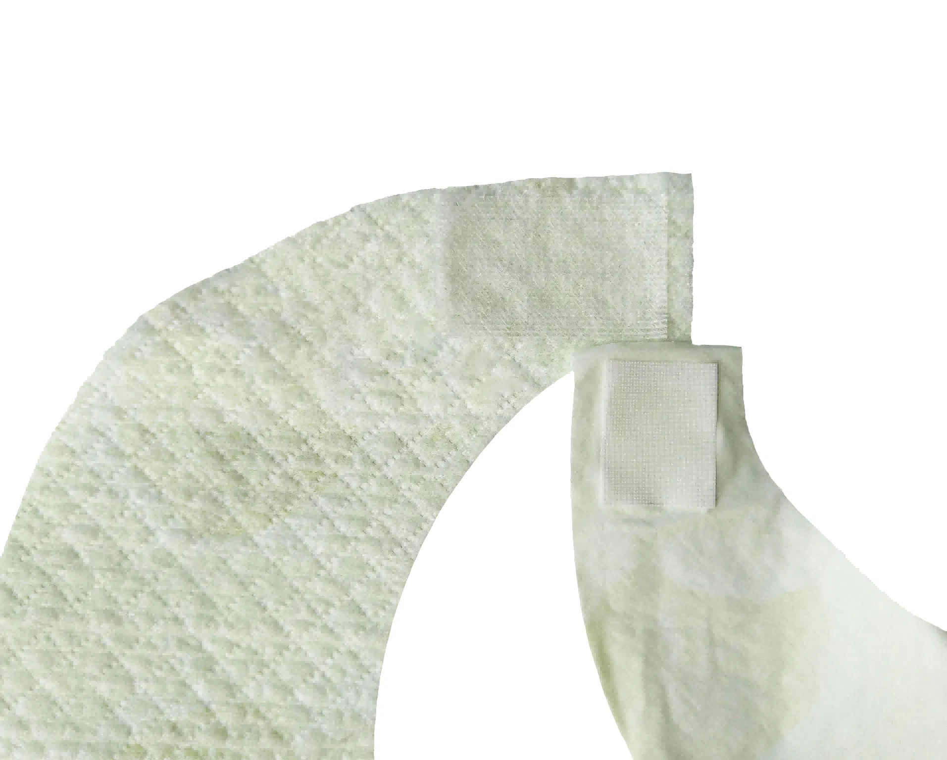 Ergonomic Light Green Non-Woven Adult Bibs-Designed for Incontinence Care