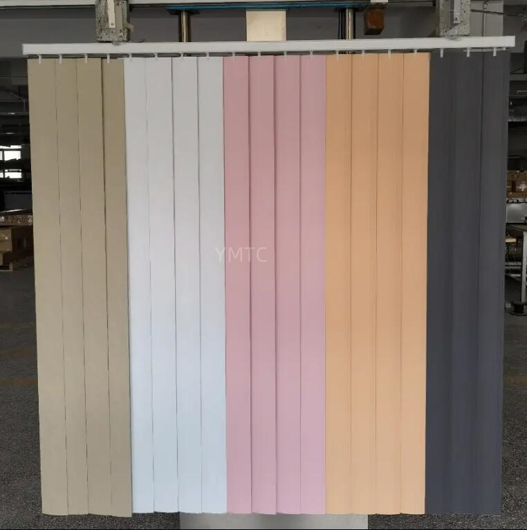 Europe Style Patio Window Use Vertical Blinds PVC Slat with Wand Control