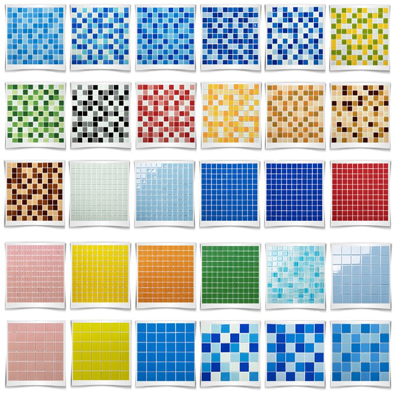 Мозаичная плитка из стекла для бассейна и стен, зеркальная