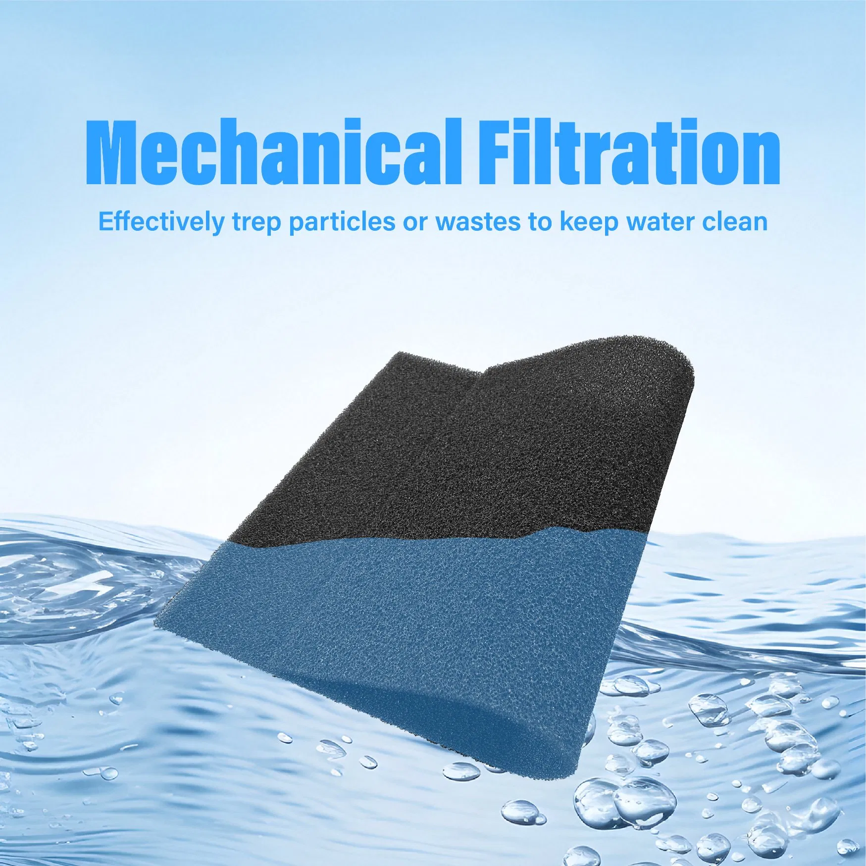 Universal Polyurethane Open Cell Structure Roof Vent System Filter Foam