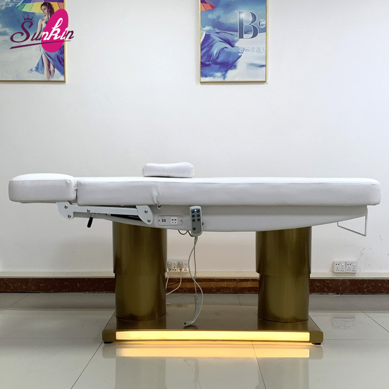 Electric Liftable Salon Beauty Bed Beauty Salon Furniture Massage Bed