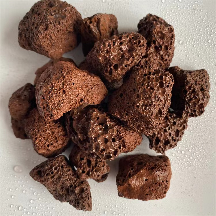 Cheap 10-20mm Horticultural Red Lava Pebble Rock Volcanic Stone for Bonsai Gardening