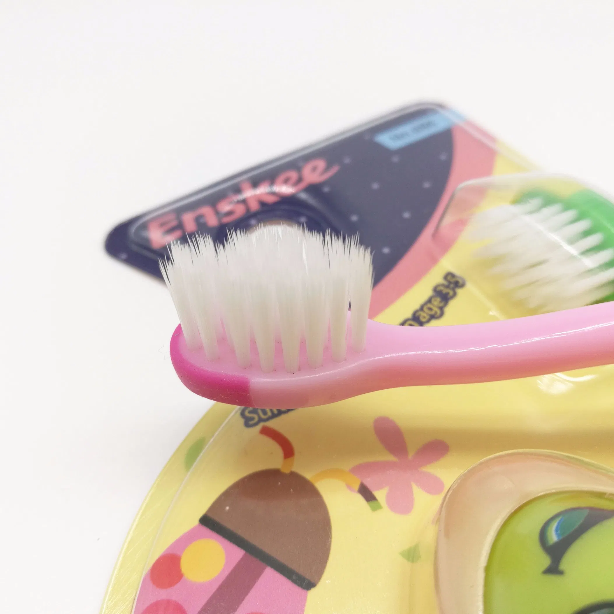 Cute Design Handle 0.1275mm Bristles Kid/Child/Children Toothbrush with Slender & Soft Bristles