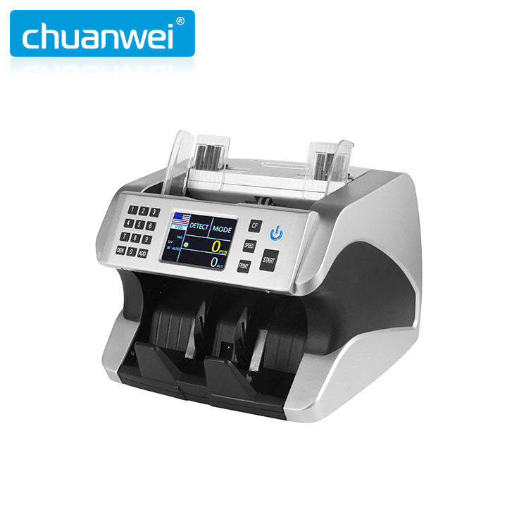 Top Loading Heavy Duty UV Mg Detection Polymer Banknote Money Bill Currency Counter