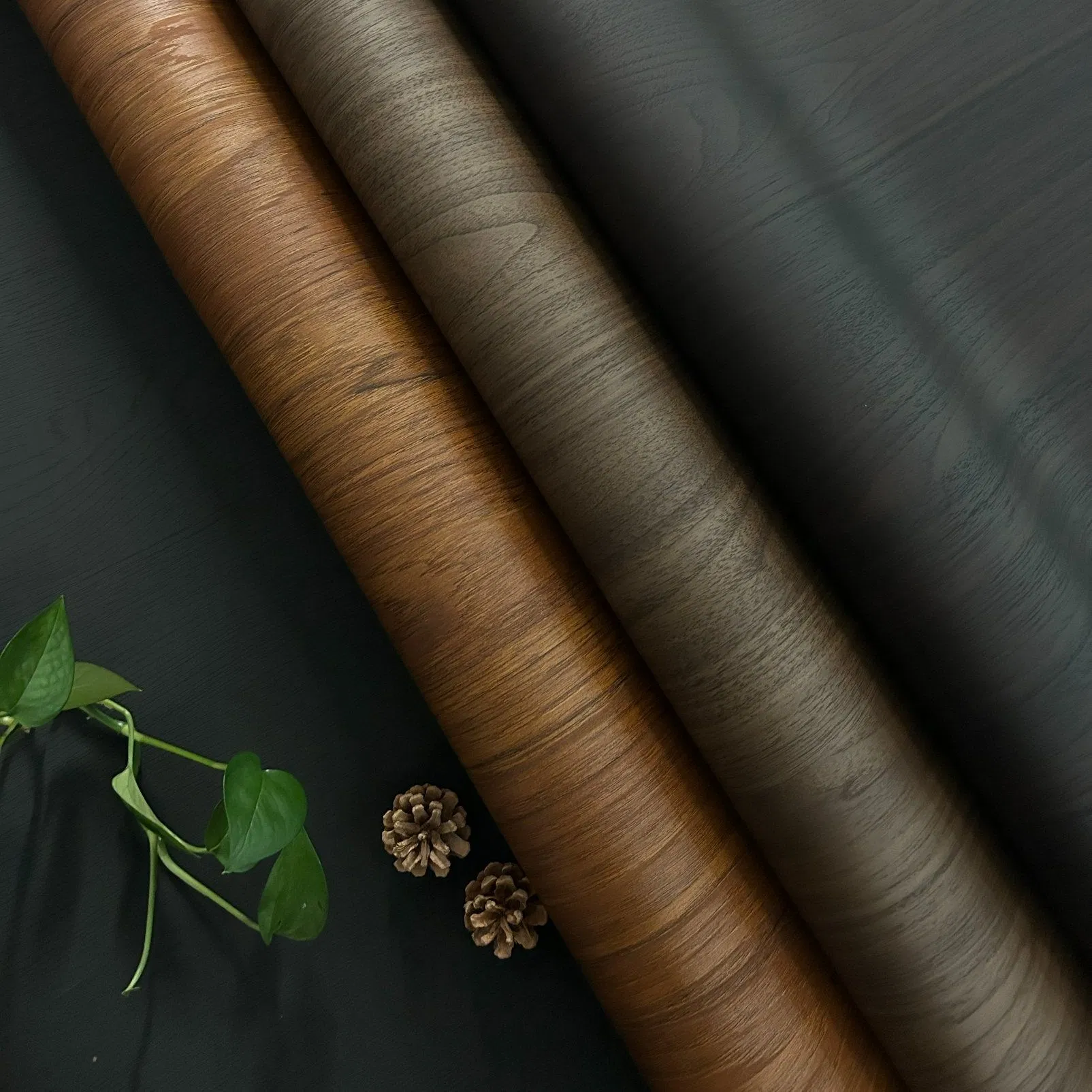 Anti-Scratch Wood Veneer PVC Interior Decorative Film for Wall Door Cabinet Decoration