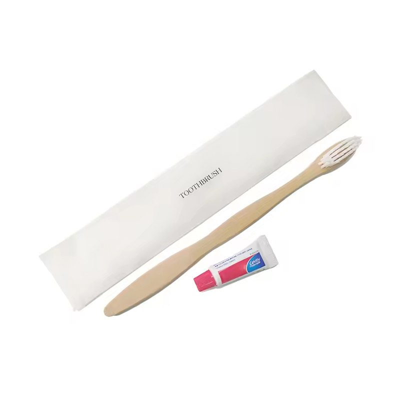 Travel Essentials Hotel Toothbrush with Mini Toothpaste Dental Kit