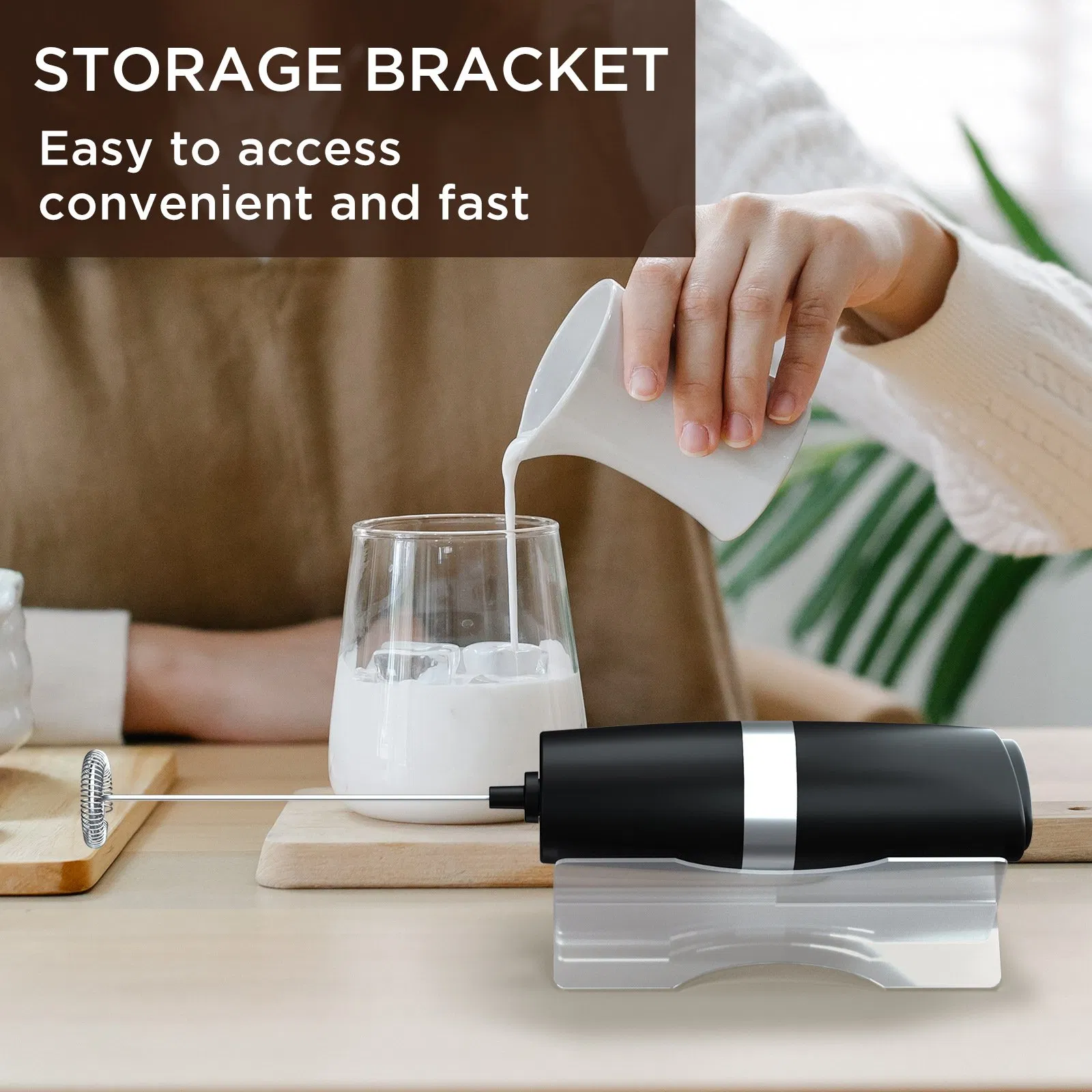 Беспроводной ручной электрический венчик для яиц