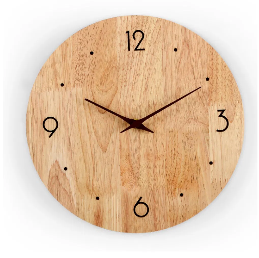 Hot Sale Natural Wooden Wall Clock