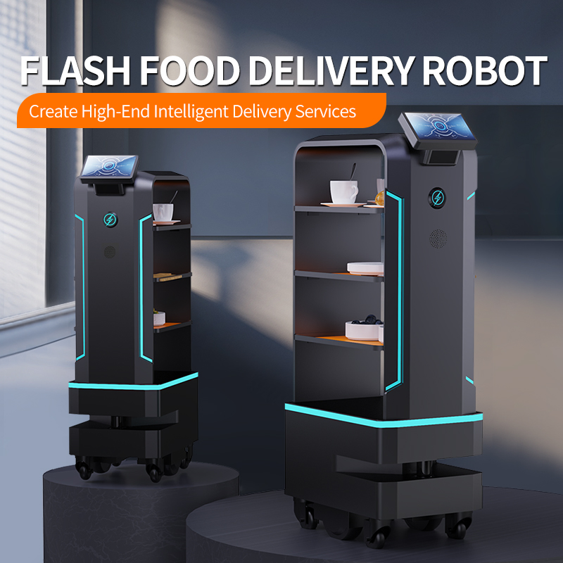 Waiter Robot Autonomous Robot Restaurant Delivery Robot Manufacturing Food Truck Mobile Food Trailer Serving Trolley