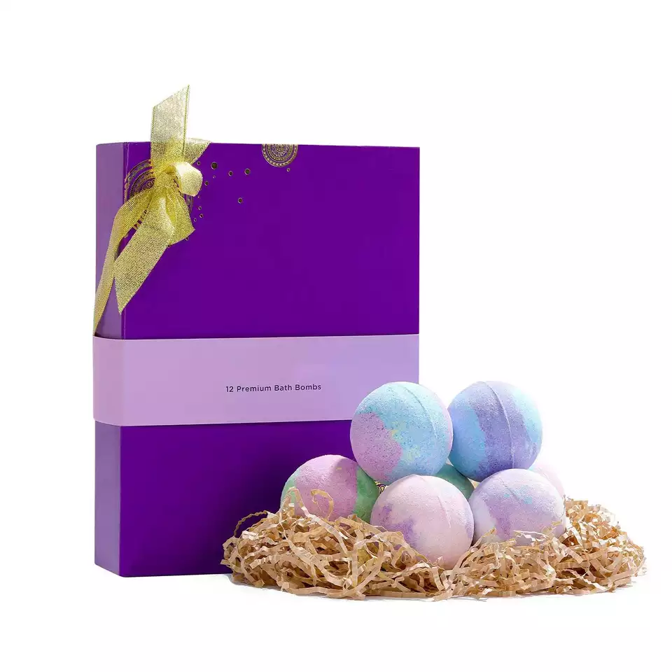 Factory OEM Organic Bath Fizzy Shea Butter Bath Bombs Natural Essential Oil Sea Salt Bath Balls