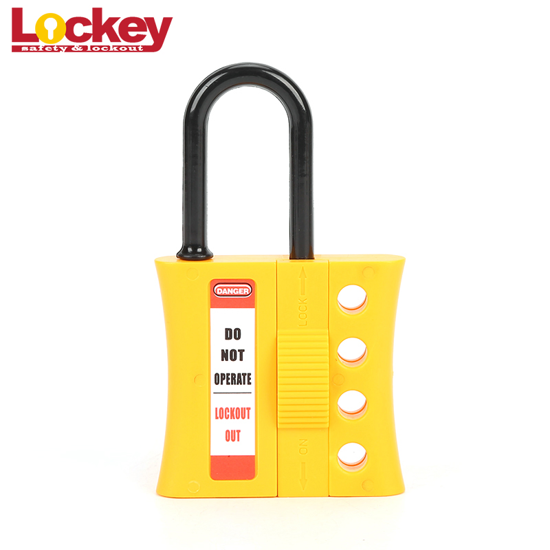 Economic Corrosion Resistance Nylon Insulation Plastic Lockout Hasp 6mm