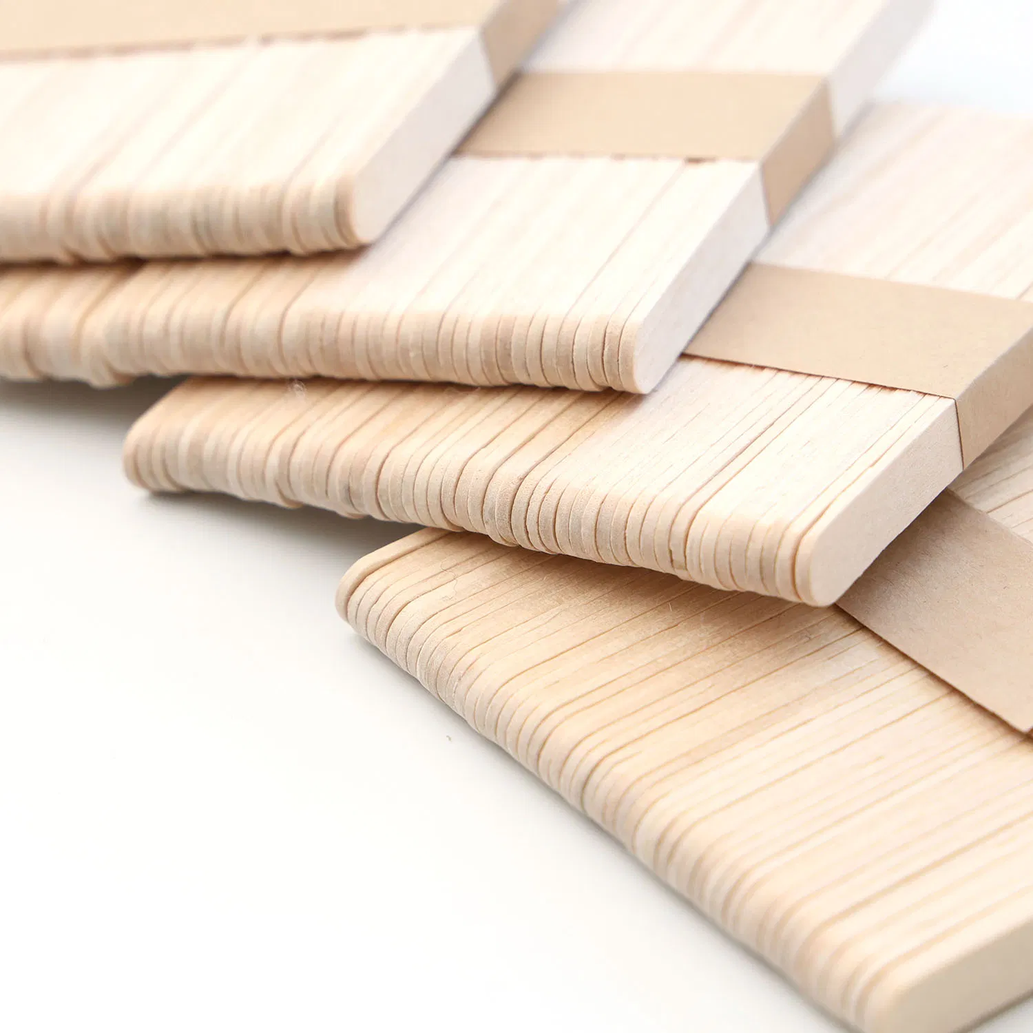 Free Sample Disposable Biodegradable Wooden Popsicle Custom Logo Ice Cream Wooden Stick