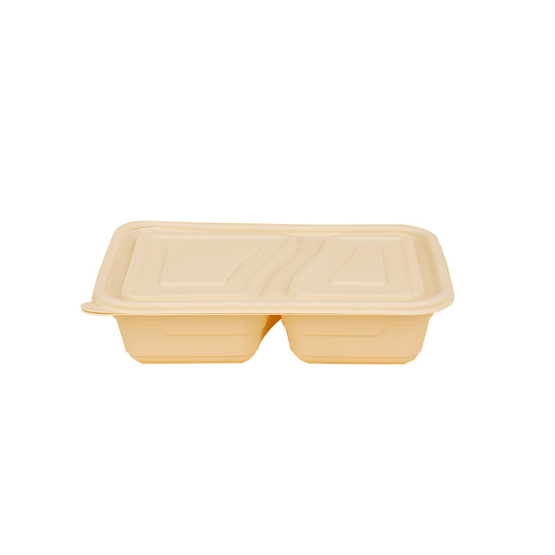 Biodegradable Disposable Lunch Box Safe Eco Friendly Degradable Packaging Boxes Takeaway Food
