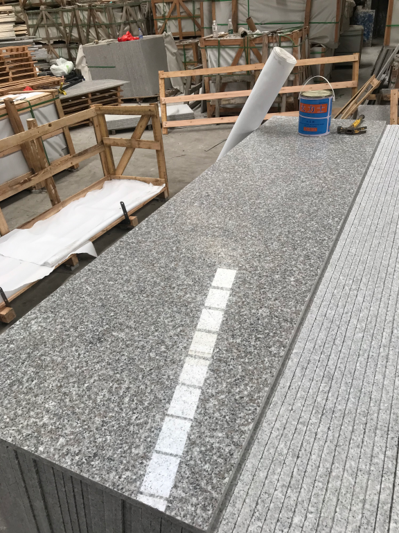 China Grey and Pink Granite Slabs G636 for Wall and Stair Floor Fantasy Grey Granite Slab