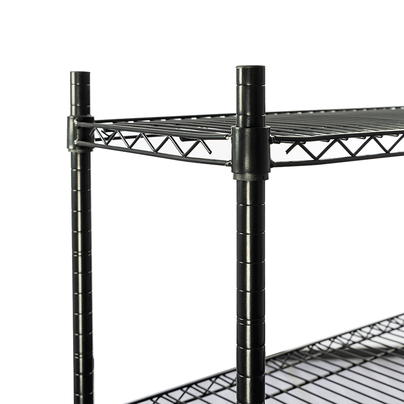 4-Tier Foldable Storage Rack with Swivel Wheels for Small Spaces and Easy Movement