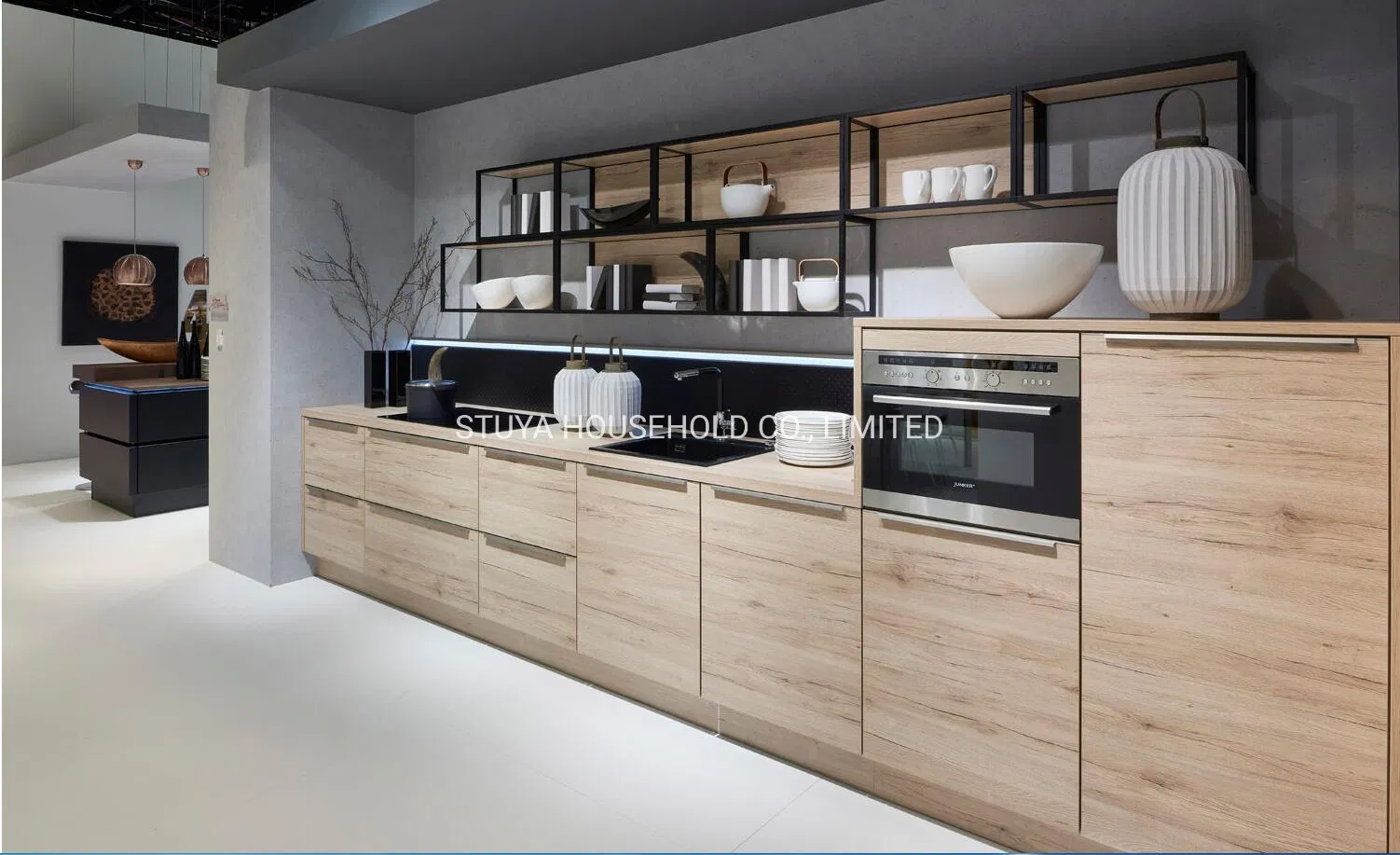 Modern Furniture Foshan Factory Cheaper Sales Melamine Kitchen Cabinet