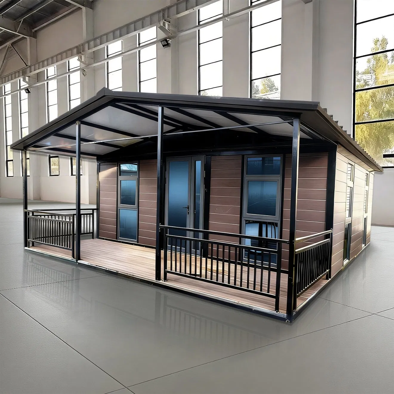 Prefabricated Container with Two Rooms and One Bathroom, Suitable for Living or Camping in an Australian Expandable Container House
