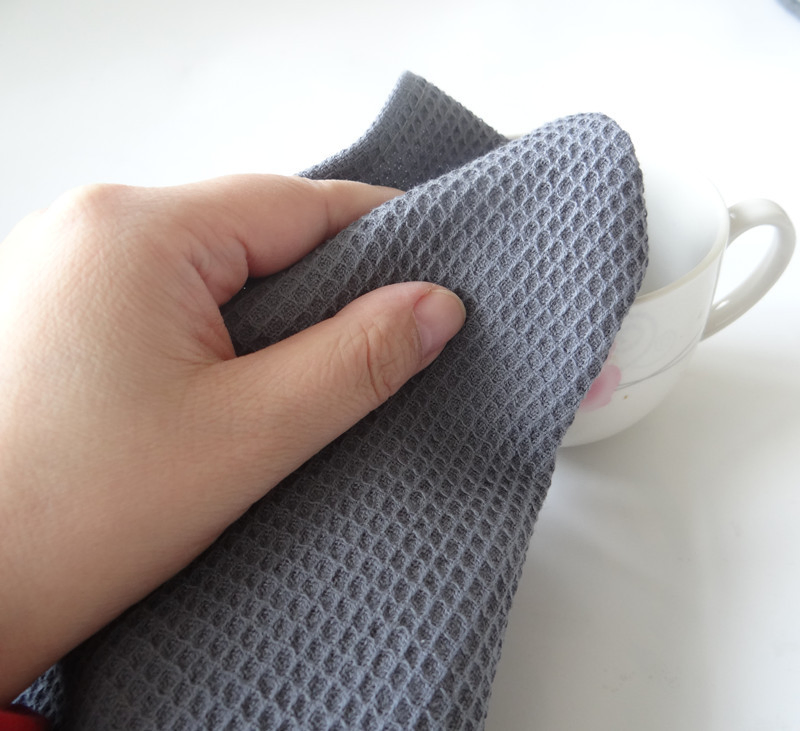 Plain Color Waffle Weave Cotton Kitchen Tea Dish Towels