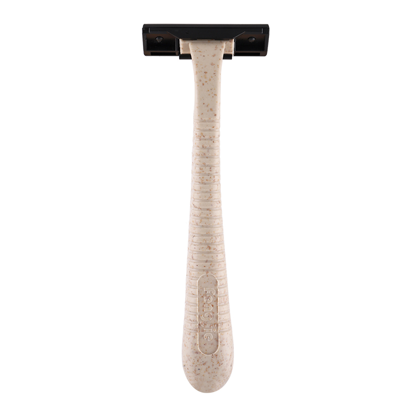 Eco-Friendly Triple Blade Disposable Razors with Wheat Straw Handles