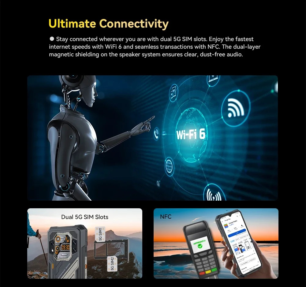 Cubot Kingkong X: защищённый смартфон 5G с батареей 10200 мАч