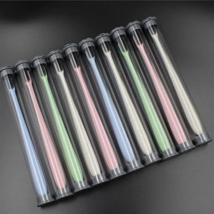 Eco Friendly Biodegradable Wheat Straw Hotel Travel Toothbrush