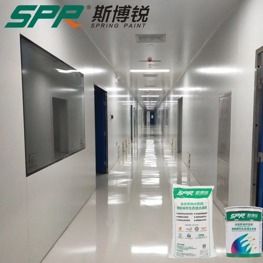 Spark-Resistant Decorative Floor for Paint Shops