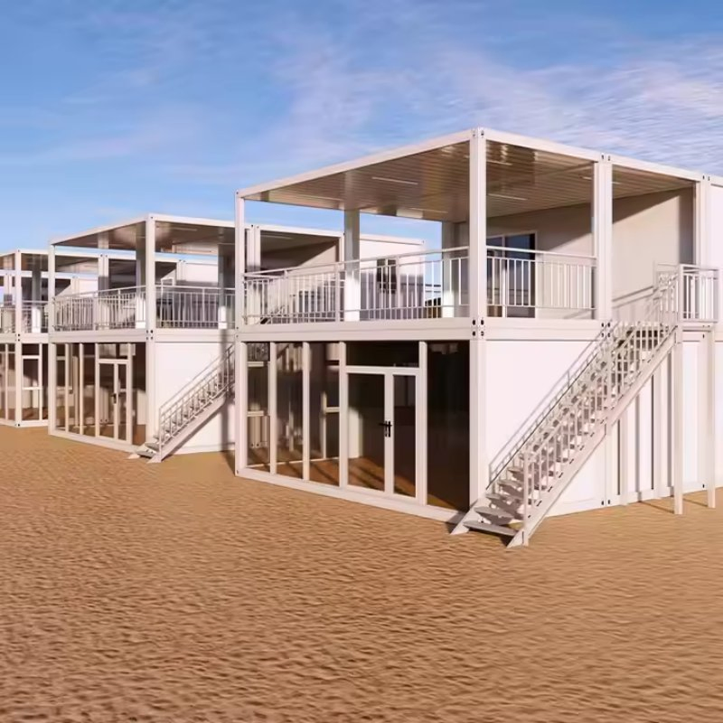 Customizable Prefabricated Portable Casa Modular Mobile Prefab Container House for Double Layer Buildings