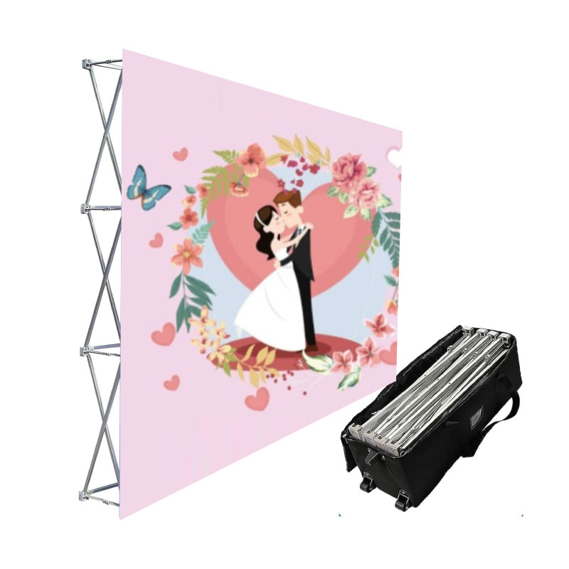 Custom Print Pop up Banner Aluminum Frame Pop up Wall Wedding Banner Promotional Advertising Exhibition Display