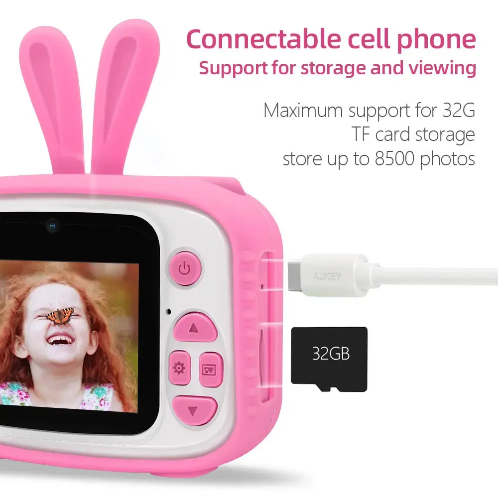 Wholesale Kids Photo Camera with 2.0" Dual Lenses for Gifts Custom Dual Lens 2.0" Kids Photo Camera for Creative Fun