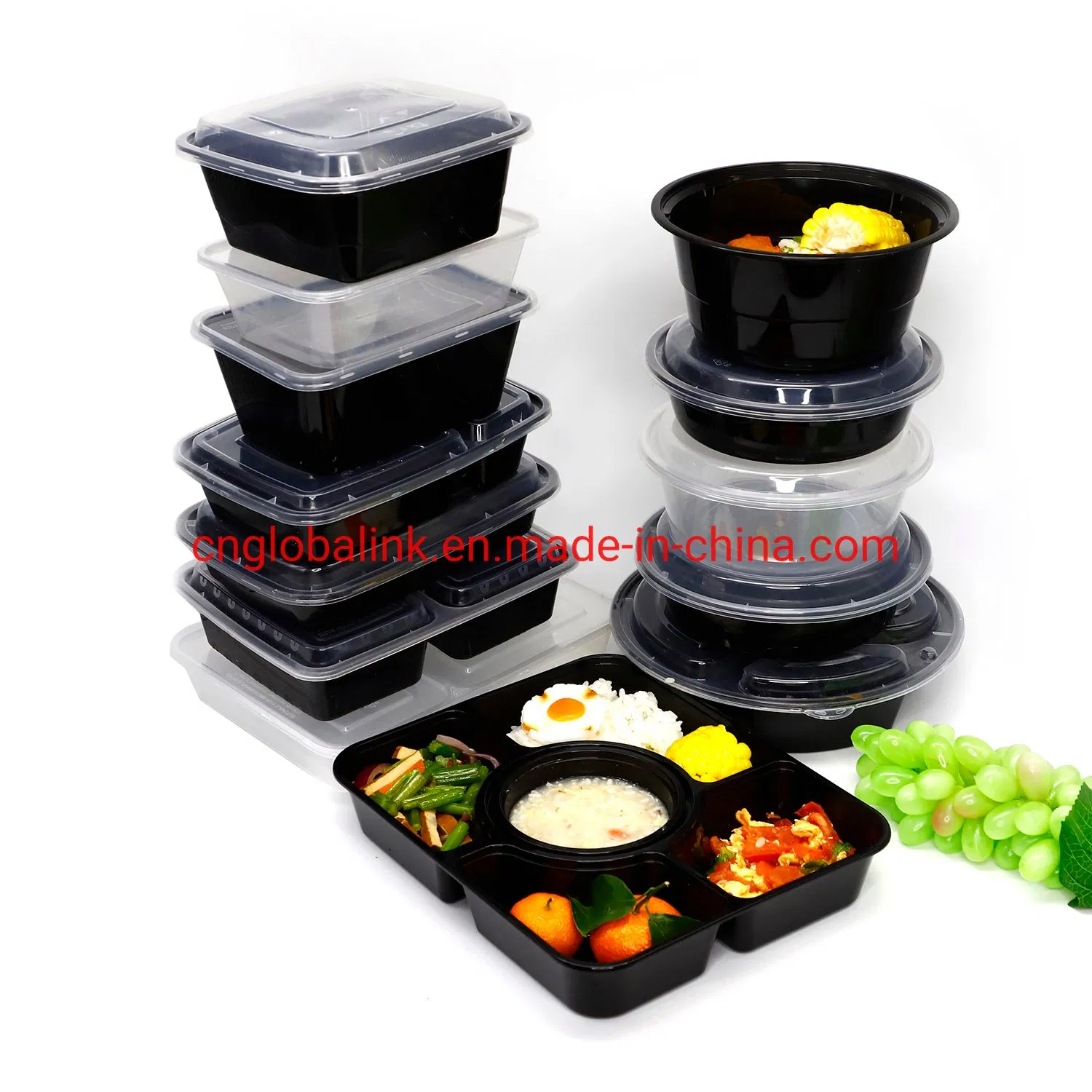 PP Plastic Food Container Take Away Lunch Box Fast Food Container OEM Accepted