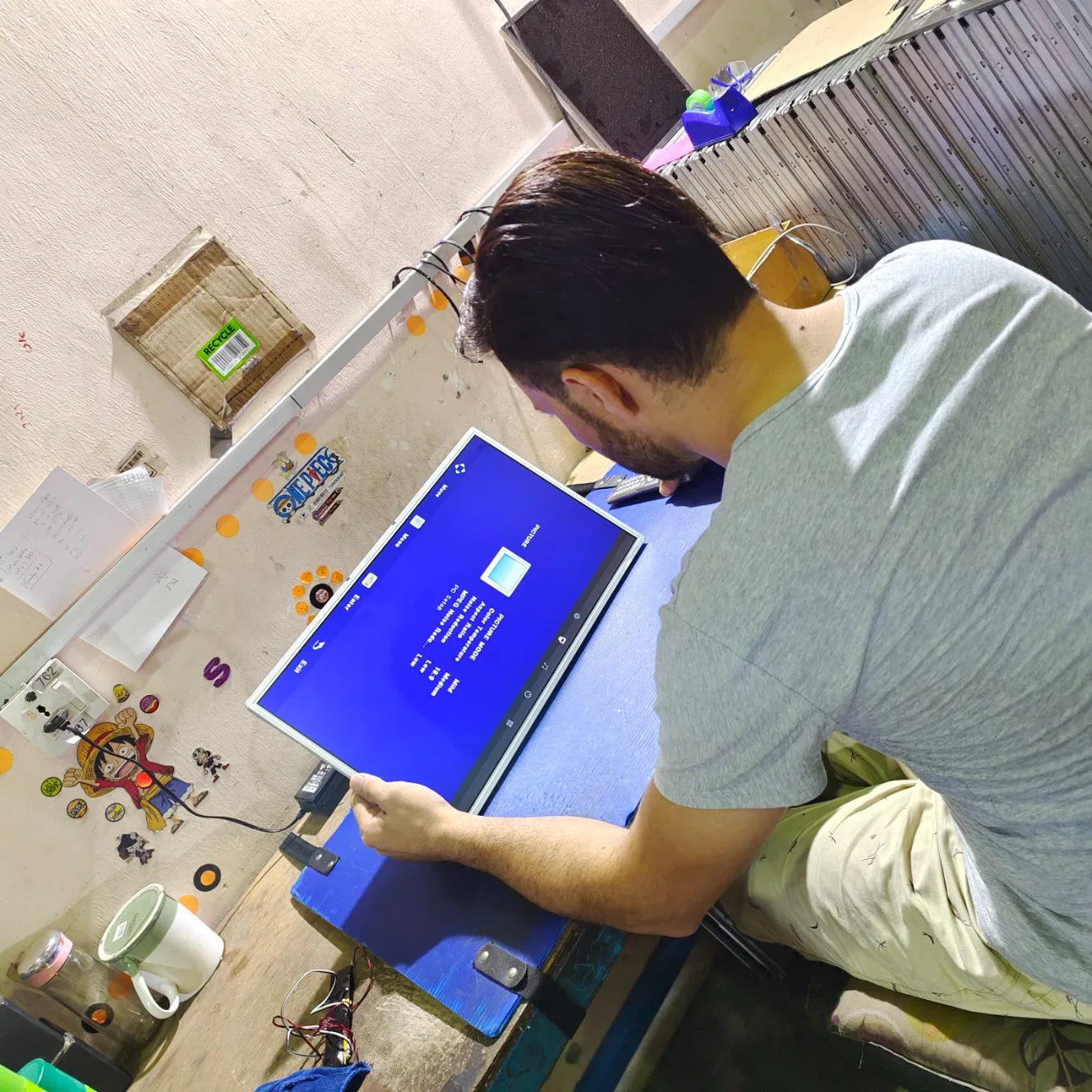 Refurbished LCD Panel Used Screen TV Monitor Standard Change Back Light Film Label 15"17"19"20"22"23"23.6"27" Screen