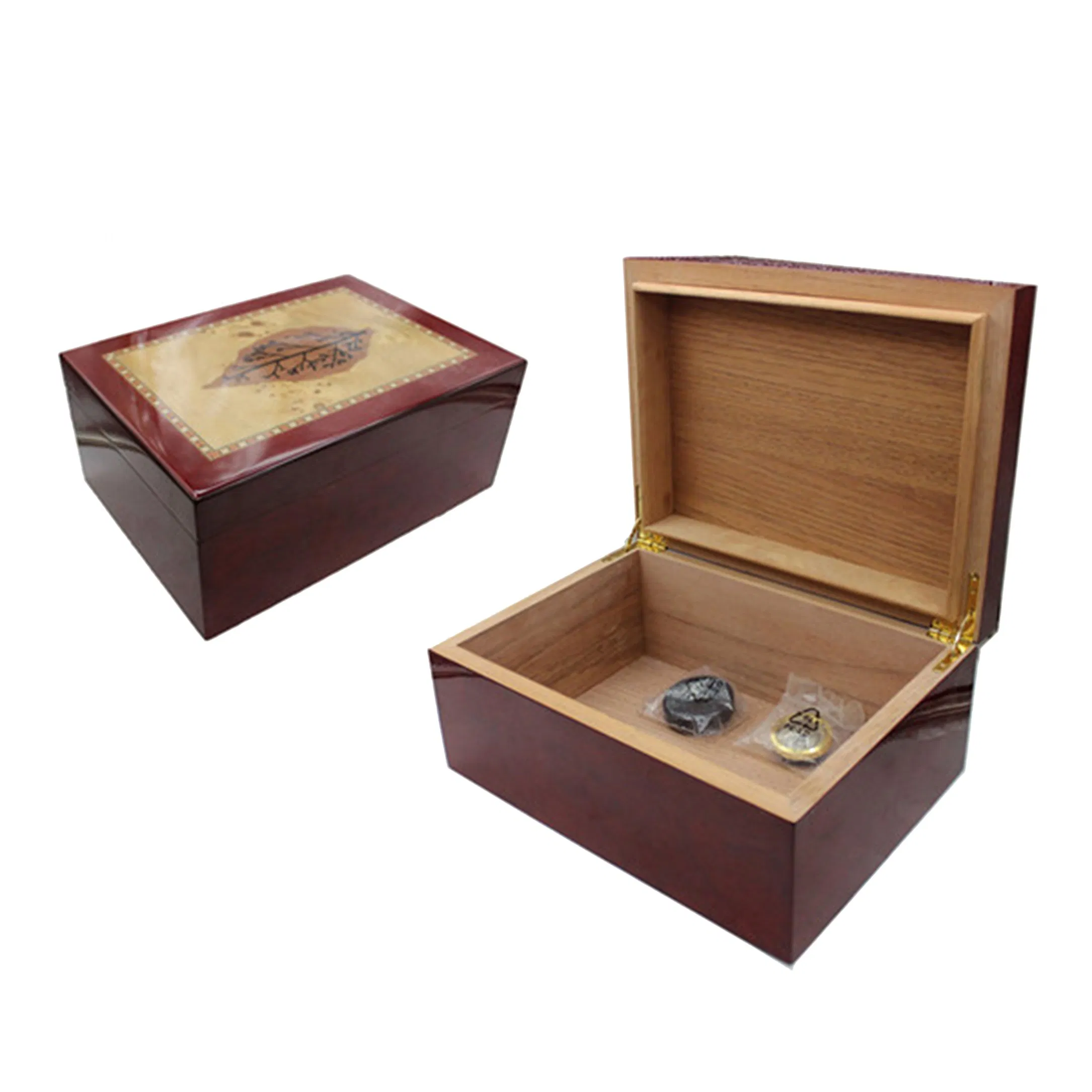 Custom High Gloss Finish Cedar Wood Humidor