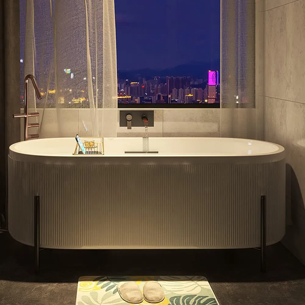 Stainless Steel Shower Caddy Tray Removable Book Holder Bathroom Sliver Bathtub Rack