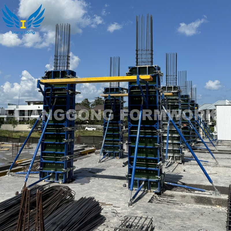 Factory Customized Quality-Assured Cost-Effective Reusable Aluminum Frame Column Wall Formwork for Construction