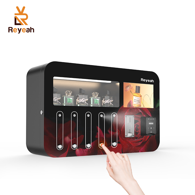 Small Wall-Mounted Perfume Spraying Vending Machine for Shopping Malls for Convenient Cologne Dispensing