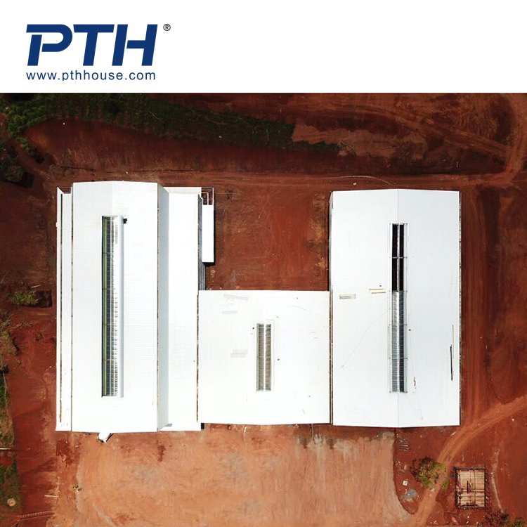 Pth Industry Prefabricated Prefab Fabricated Modular Modern Workshop Warehouse Greenhouse Building Design Galvanized Light Metal Steel Structure