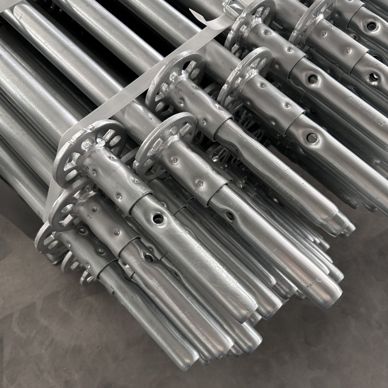 Galvanized Ringlock Standard with Crimped Spigot for Scaffolding Accessories Layher System