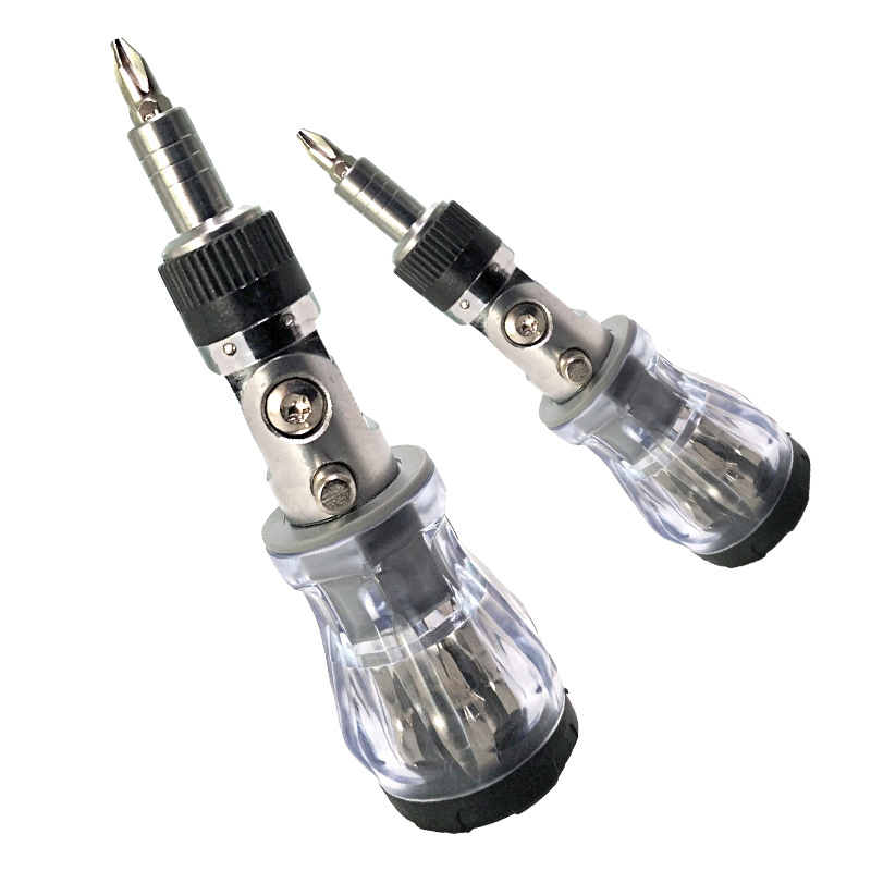 Universal Hand Tool Multi-Angle Rotating Ratchet Screwdriver Combination Multi-Functional Tool Set
