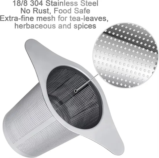 Modern Style Anti-Rust Drip Tray Included Fine Mesh Strainer Tea Diffuser