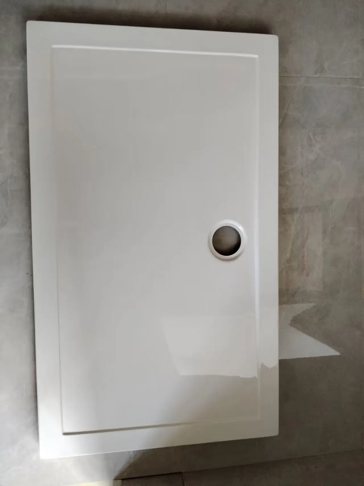 High European Quality Standard ABS Rectangle Shower Base Bathroom White Acrylic Tray