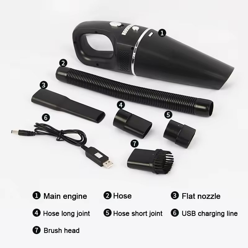 Powerful Cordless Mini Handheld Vacuum Cleaner for Cars