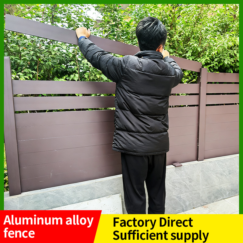Outdoor Wood Plastic Composite WPC Fencing with Aluminium Alloy