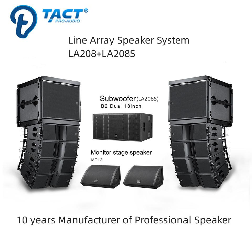 La208 Tact Brand Neodymium High Driver Line Array Speaker for Rental and Touring